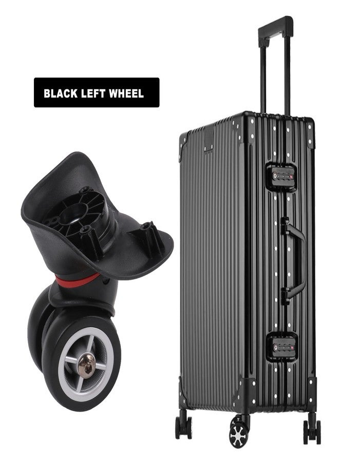 logyues Universal Swivel Wheel Left（Small） Suitcase Wheel (1L) 115W Series W042 Wheel Replacement Black - Image 3